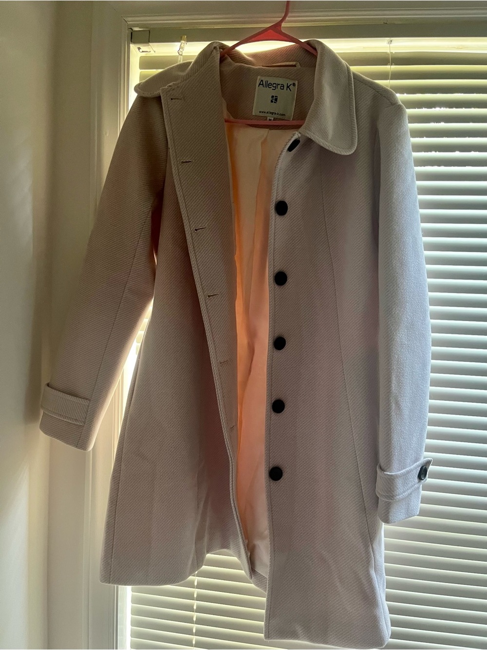 Allegra K Soft Light Beige Women's Coat
